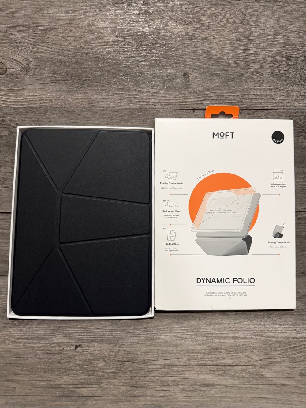 Moft Dynamic Folio Case iPad Pro 11- iPad Pro 11" (M5 2025/M4 2024) Jet Black
